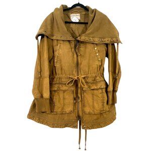 Free People Surplus Future Parka Jacket Brown Size Large NWOT